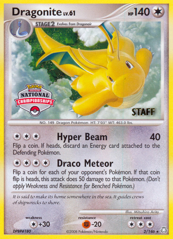 Legends Awakened Dragonite #2 Staff Champions Promo
